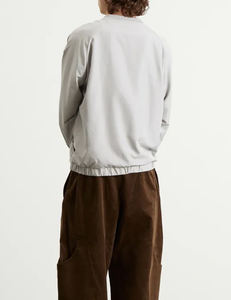 Sweat-shirt à col rond en tissu French Terry de haute qualité 360GSM, 100% coton, logo personnalisé, surdimensionné, long, en gros, blanc, hiver par Ako - Product Image 2