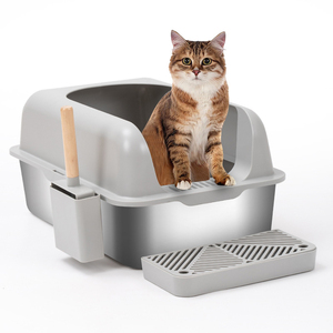 Litière pour chat en gros, en acier inoxydable et ABS, haute qualité, grande capacité, premium - Product Image 2
