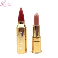 Rouge à lèvres végétalien personnalisé à haute teneur en pigments Rouge à lèvres Nude Matte Bullet avec ingrédients minéraux