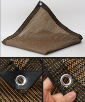 Voile d'ombrage rectangulaire d'extérieur anti-UV avec bords renforcés et œillets pour patio, jardin et piscine