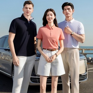 Women's <b>Polo</b> Shirt 195g Cotton Modal Pique Collar Short Sleeve Summer Breathable Anti-Wrinkle Business Wear - Product Image 1