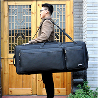 Professionnel 30 mm d'épaisseur rembourré 61 touches clavier sac orgue électronique sac de transport clavier étui souple double bretelles