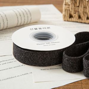 Ruban en polyester et coton de haute qualité, doux, 2,5 cm/3,8 cm, aspect laineux, pour la décoration de vêtements, 5 yards/rouleau - Product Image 5