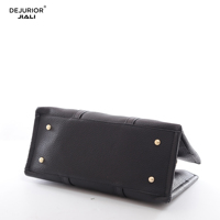 DEJURIOR Sac fourre-tout 2-en-1 multicolore avec fermoir, sac à main de luxe de marque de créateur pour femme, motif litchi en PU, ensemble de sacs à main pour dames