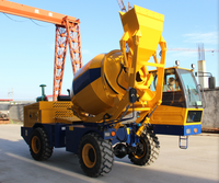 Pompe à béton électrique portable SDDOM Mini avec moteur diesel, remorque, 75KW, 2.5M, 15M/H