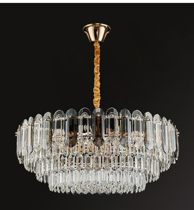 Nhà máy trực tiếp LED Sắt Vàng Trần Đèn Chùm & đèn Mặt dây chuyền độ sáng cao 3-năm Bảo Hành Giao hàng nhanh chóng giá - Product Image 2