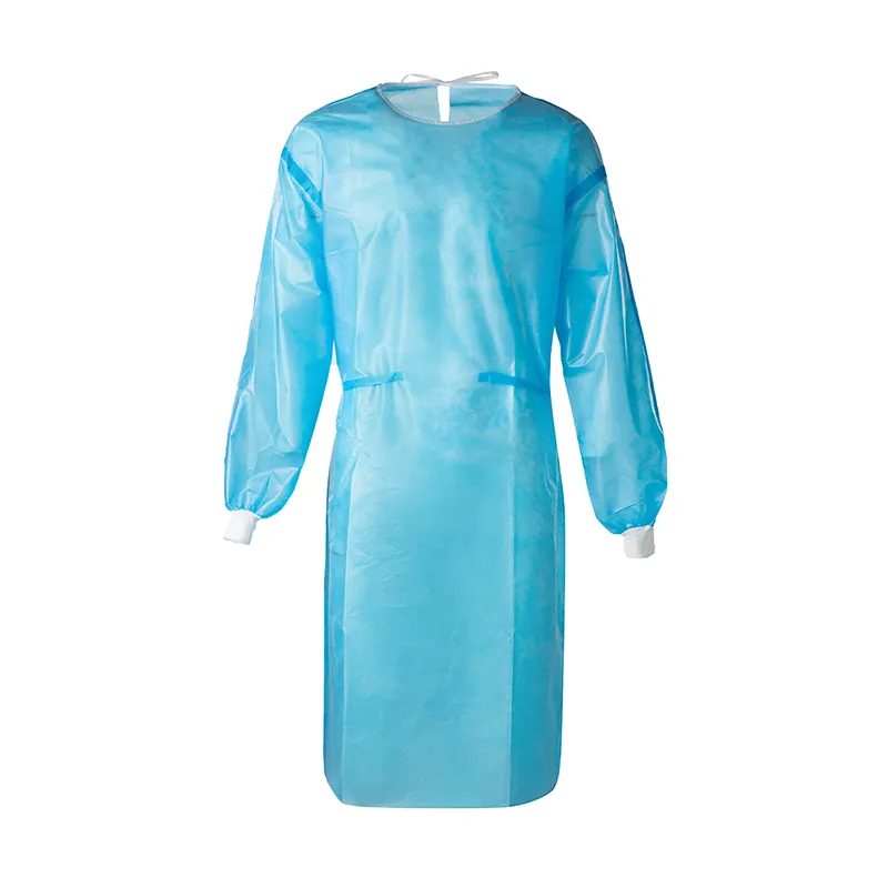 Grown Hospital Clothes Medical Disposable Surgical Gown Hospital AAMI Level 2 PP Patient Non-woven Disposable Isolation Gowns