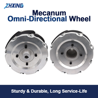Roue Mecanum de 6 pouces pour système de propulsion omnidirectionnel de robot AGV, contrôle de haute précision, mouvement fluide, performance stable