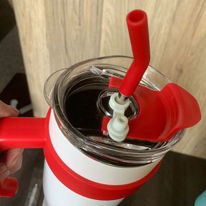 Vaso Térmico Personalizado de Acero Inoxidable 304 de 40 oz con Asa y Tapa con Pajita - Product Image 4