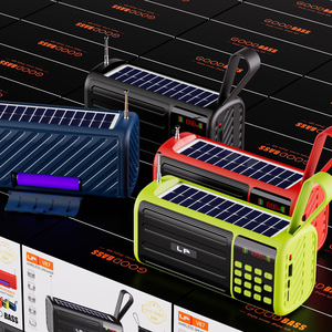 LP-V87 năng lượng mặt trời bảng điều chỉnh sạc mới đến xách tay Stereo Bass loa siêu trầm không dây BT Loa FM Radio woofer LED hiển thị Loa - Product Image 6