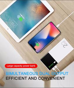 Bộ Sạc Dự Phòng 18650 Sạc Nhanh Ổ Cắm USB Kép 20000Mah Hộp Đựng Sạc Pin Không Có Pin Cho Xiaomi Huawei <span class=keywords><strong>Iphone</strong></span> Màu Trắng - Product Image 5