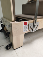 Reformer de Pilates en bois d'érable blanc de haute qualité, marque VOG, modèle VOG-PL001, portable, écologique, multifonctionnel, pour studio commercial