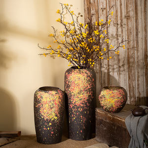 Lukisan tangan keramik lantai antik & vas porselen, vas unik klasik besar, vas bunga dekorasi hotel pernikahan - Product Image 5