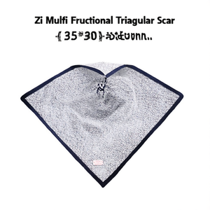 Sciarpa triangolare multifunzionale Zi 135x60 cm con stampa geometrica per donna, per tutte le stagioni - Product Image 2