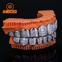 Passe diamant testeur princesse coupe personnalisé Moissanite Grillz luxe Hiphop bijoux 925 argent or glacé grilles dentaires pour les dents