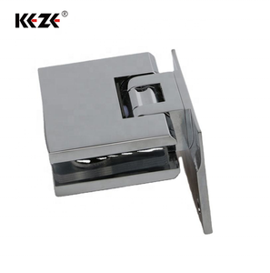 CE chứng nhận có thể điều chỉnh tường để Kính mùa xuân bản lề mềm đóng đánh bóng Brass phần cứng cho khách sạn phòng tắm vòi hoa sen cửa kính - Product Image 1