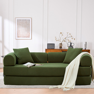 Sofá Versátil de 4 Posiciones Reclinables, Modular, Tapizado en Corduroy Verde, con Almacenamiento para Oficina en Casa, Funda Extraíble para Villa - Product Image 3