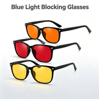Lunettes anti-lumière bleue Biohacking avec verres rouges pour hommes et femmes, protection UV400, pour la conduite nocturne, aide au sommeil, anti-radiation