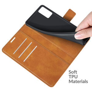 Funda para teléfono ZTE <span class=keywords><strong>Blade</strong></span> <span class=keywords><strong>A52</strong></span> A71, cartera tipo libro con portatarjetas, de cuero de imitación a la pantorrilla - Product Image 3