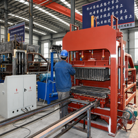 Machine automatique de fabrication de blocs de pavés QT4-15 à grande capacité de production, machine de fabrication de briques en béton, machine hydraulique à pression pour blocs creux