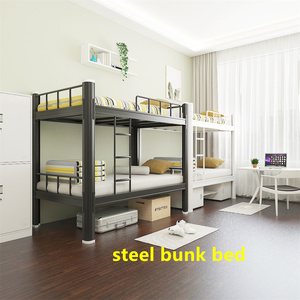 Современная зеленая кровать с металлическим каркасом, односпальная Складная двуспальная кровать, двухъярусная кровать с хранилищем для квартиры или школы - Product Image 5