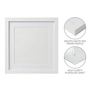 <span class=keywords><strong>Cornice</strong></span> Fotografica Rettangolare in Legno Nera Economica ed Ecologica HOMCO 8x8 12x12 A1-A16 24x24 <span class=keywords><strong>20x20</strong></span> in MDF - Product Image 2