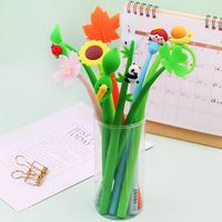 Ventes directes d'usine dessin animé stylo Gel fleurs mignonnes conception Signature stylo étudiant mignon Gel stylo Promotion cadeaux
