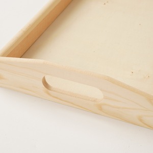 Curious Toys Bandeja de Servir de Madera en Tamaños Grande, Mediano y Pequeño para Té, Café, Frutas, Pan, Vajilla y Uso en la Cocina - Product Image 3