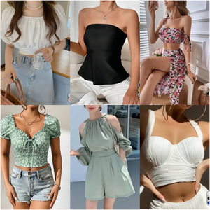 Lote de Ropa de Segunda Mano para Mujer 2026: Fardos Mixtos de Croptops y Vestidos Casuales Surtidos al por Mayor - Product Image 6