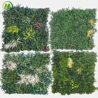 Mur végétal vertical en plastique anti-UV personnalisé, décoration murale de plantes artificielles pour Halloween