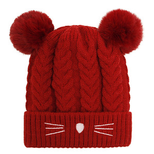 Pas cher Prix Bébé Gants <span class=keywords><strong>d</strong></span>'<span class=keywords><strong>Hiver</strong></span> et Chapeaux Ensemble Fille Garçon Bonnet Enfants Doux Mitaines Tricotées - Product Image 6