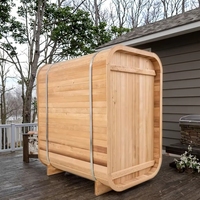 Sauna traditionnel portable 1-2 personnes, extérieur, vapeur sèche et humide, jardin, vente flash