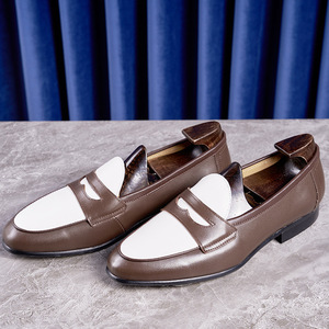 Zapatos Mocasines Elegantes de Cuero Vacuno Genuino de Alta Calidad para Hombre, Zapatos de Vestir para Negocios, Bodas y Eventos Formales - Product Image 3