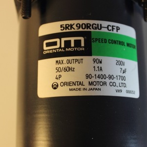 มอเตอร์โอเรียนทัล 5RK90RGU CFP 90W 200V มอเตอร์ AC ควบคุมความเร็ว แบบเฟสเดียว 50/60Hz ผลิตในประเทศญี่ปุ่น - Product Image 1