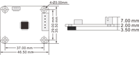 Inclinomètre MEMS de qualité industrielle, sortie analogique 4-20 mA, résistant aux fortes vibrations, indice de protection IP67