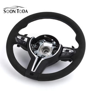 Volant en Alcantara complet pour BMW F10 F20 M1 F21 M3 F30 M2 F35 F25 F87 M4 F80 F36 E70 E71 <span class=keywords><strong>M5</strong></span> E90 E91 X1 X3 X5 Classic Suede - Product Image 1