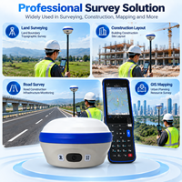 Penerima AR GNSS RTK Presisi Tinggi 1408 Kanal Multi Band GPS BDS Peralatan Survei IMU Tilt CORS Sistem RTK