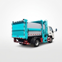 Petit camion à benne latérale pour déchets de cuisine avec moteur et boîte de vitesses, norme d'émission Euro 3, pour le transport des déchets alimentaires des restaurants