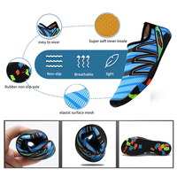 Sports à séchage rapide personnalisés pieds nus eau Aqua chaussures Aqua chaussettes plage piscine Surf Yoga adulte chaussures de bain pour femmes hommes