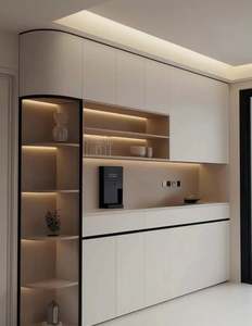 Real Customer Cases Full Set of Furniture in the Living Room Including Glass Display <b>Cabinets</b> and <b>Wooden</b> Wardrobes - Product Image 1