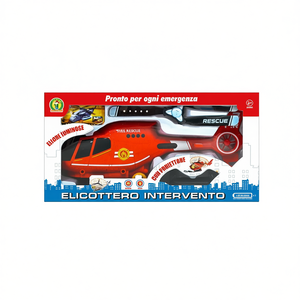 Elicottero Intervento Police Rescue With <b>Lights</b> And <b>Projector</b> 36x19x9 Cm For Kids Emergency Play - Product Image 2
