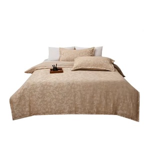 <span class=keywords><strong>Parure</strong></span> <span class=keywords><strong>de</strong></span> <span class=keywords><strong>lit</strong></span> 4 pièces en lin brun jacquard naturel style français simple, housse <span class=keywords><strong>de</strong></span> couette respirante et drap <span class=keywords><strong>de</strong></span> <span class=keywords><strong>lit</strong></span> - Product Image 2