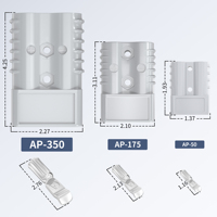 Connecteur d'alimentation de batterie à connexion rapide 600v résistant à la chaleur 2 broches 175A connecteur de batterie à courant élevé pour fil 1/0 AWG