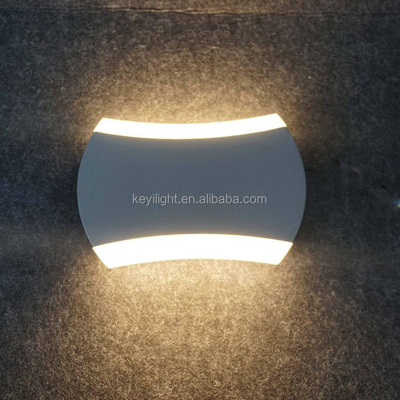 Morden Acrylic led wall lamp black aluminum fancy decorative wall light outdoor