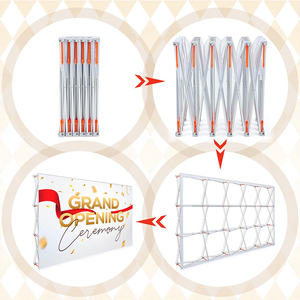 Hot Bán Tùy Chỉnh Thiết Kế Vải Triển Lãm Hiển Thị Quảng Cáo Triển Lãm Thương Mại Hiển Thị Tường Khung Khuyến Mại Biểu Ngữ Đứng Bất kỳ Kích Thước Giá Rẻ - Product Image 4