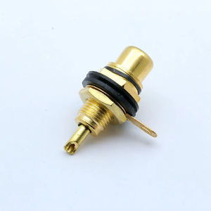 Conector <span class=keywords><strong>RCA</strong></span>, Conector <span class=keywords><strong>Hembra</strong></span> Chapado en Oro, Conector de Cable <span class=keywords><strong>para</strong></span> Soldar, Conector <span class=keywords><strong>RCA</strong></span> <span class=keywords><strong>para</strong></span> Montaje en Panel - Product Image 4