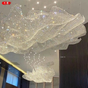 Edificio Duplex luce cielo di lusso <span class=keywords><strong>nuvola</strong></span> <span class=keywords><strong>bianca</strong></span> per Villa Hotel scale vuote lampadari a Led - Product Image 2