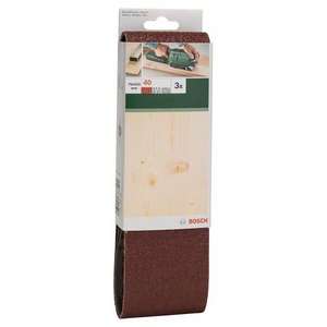 BOSCH - 2609256221 Jeu de bandes abrasives pour ponceuses à bande, qualité rouge 75x533mm (3 pièces) -EAN 3165140388245 ABRASIFS - Product Image 2