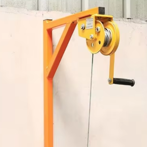 מנוף הרמה חיצוני קטן למזגן, מכונת הרמה חוסכת עבודה עם כננת ידנית או כננת חשמלית 150 ק\\\"ג 300 ק\\\"ג 10 מטר - Product Image 4