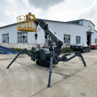 Grue araignée compacte de haute qualité de 2 tonnes avec télécommande hydraulique pour l'entretien des toitures